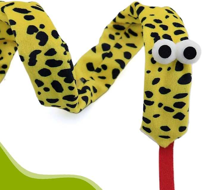 Interactive Cat Toy Wand with Crinkle, Cat Teaser Wand Rainbow String for Bored Indoor Adult Cats and Kittens (6 Pack)