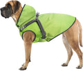 Mosucoirl Dog Raincoat Waterproof Dog Hoodie Reflective Dog Raincoat Hooded Adjustable Rain Jacket for Small Medium Large Dogs Puppies (Green, M)