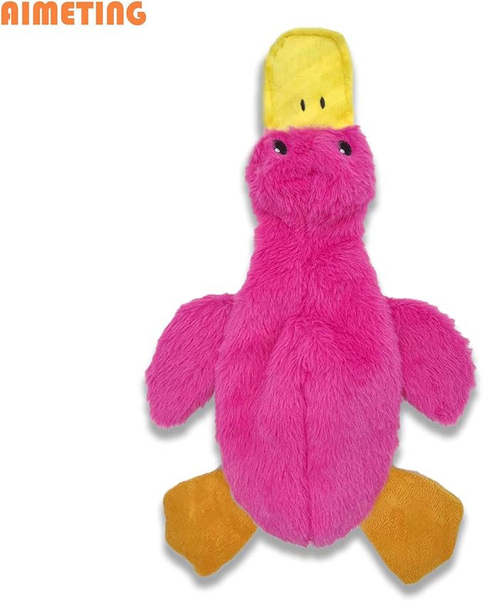 No Stuffing Dog Toys 3 Pack, Squeaky Dog Toys for Large Dogs, Plush Toys for Aggressive Chewers Small Medium Large Breeds, Puppy Chew Toys for Teething (Short Plush)