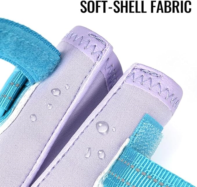 Truelove Dog Boots,Waterproof Pet Shoes with Reflective Straps for Paw Protectors Small Medium Large Dog Summer Winter Snow Outdoor Walking