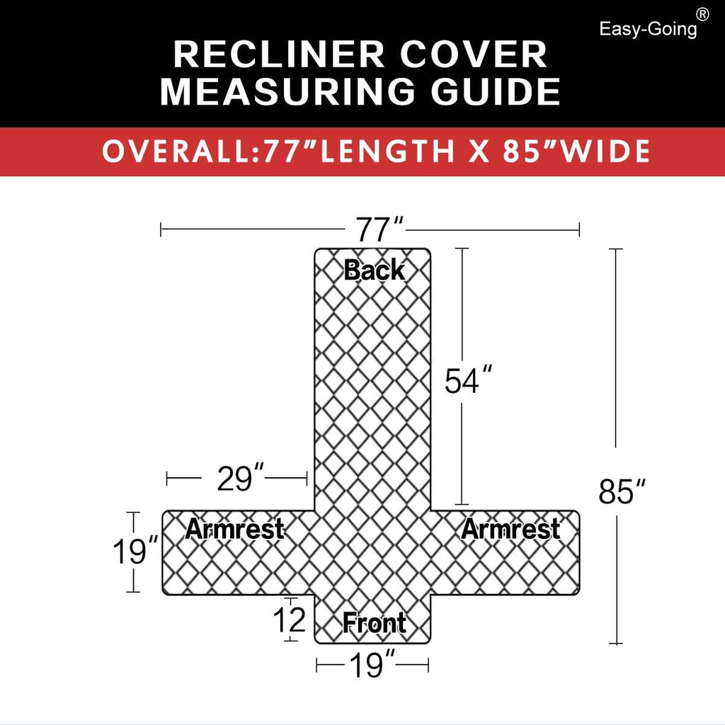 Easy-Going Recliner Sofa Slipcover Reversible Sofa Cover Water Resistant Couch Cover Furniture Protector with Elastic Straps for Pets Kids Children Dog Cat (Recliner, Army Green/Beige)