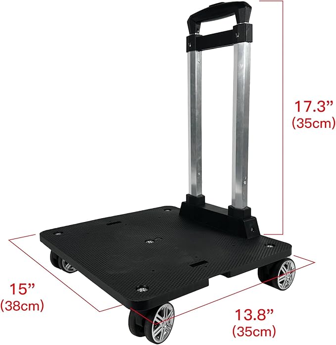 Mr. Peanut's Spinner Wheelbase Luggage Cart, Adding Rolling Functionality to Bags & Pet Carriers
