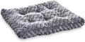 Amazon Basics Cat and Dog Bed and Crate Pad, Machine Washable, Indoor, 35 x 23 x 3 inches, Gray