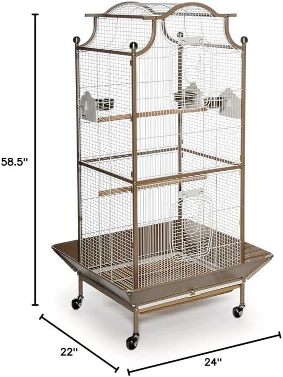 Modern Minimalism Iron Select Bird Cage with Elegant Design, Durable Construction, Easy-Clean Tray