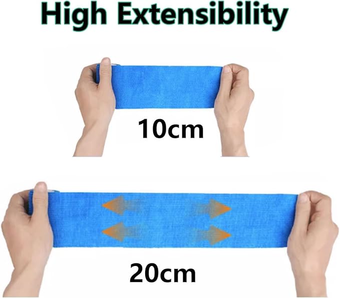 24 Pack Self Adhesive Bandage Wrap 2 Inch x 5 Yards Non-Woven Bandage,Vet Wrap Breathable Elastic Self-Adherent Tape for Stretch Athletic, Sports, Wrist, Ankle (Black)