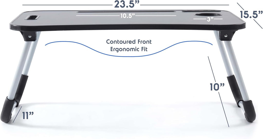 Nestl Fur Reading Pillow with Laptop Lap Desk, Stylish Back Pillow for Sitting Up, Lap Desk with Reading Pillows for Sitting in Bed Adult & Kids, Faux Fur Chair Pillow with Arms - Grey