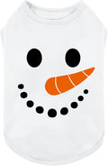 Fitwarm Snowman Dog Christmas Outfit, Holiday Dog Clothes for Small Dogs Boy Girl, Cute Pet Shirt, Black, White, Orange, XL