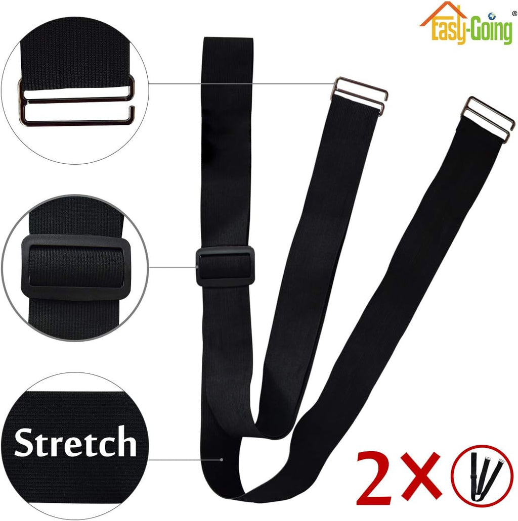 Easy-Going Futon Sofa Slipcover - Reversible Armless Couch Cover - Water Resistant for Pets & Kids (Gray/Gray)