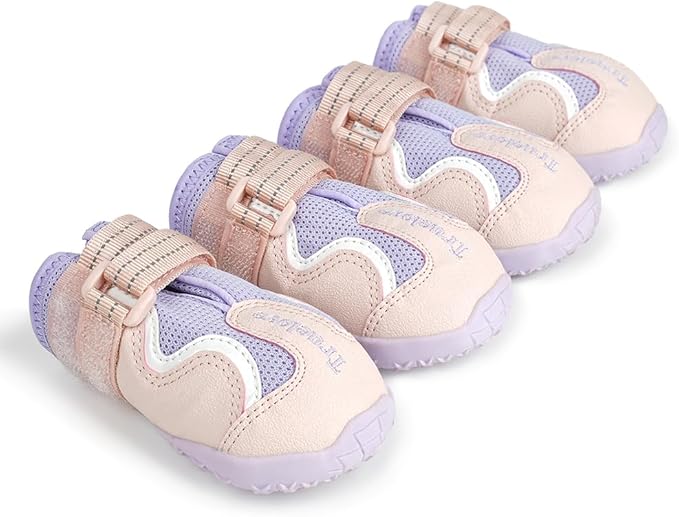 Truelove Dog Boots,Waterproof Pet Shoes with Reflective Straps for Paw Protectors Small Medium Large Dog Summer Winter Snow Outdoor Walking