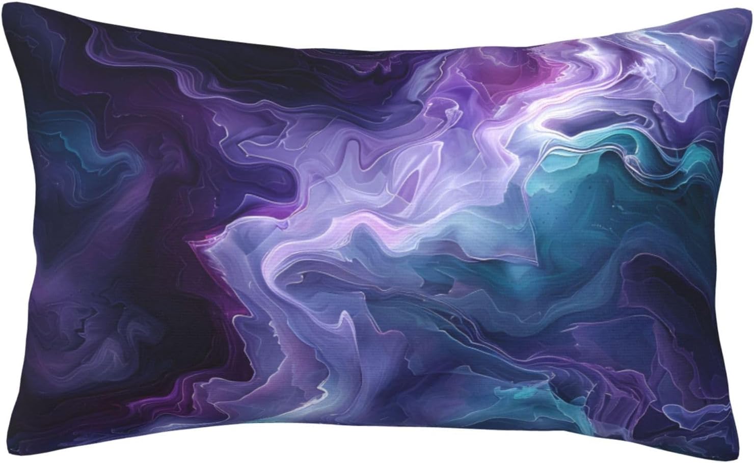 Purple Teal Turquoise Galaxy Nebulous 20x12 inches Throw Pillow Covers Cozy Square Pillowcases Home Decor for Bed Couch Sofa Office Living Room Cushion Covers