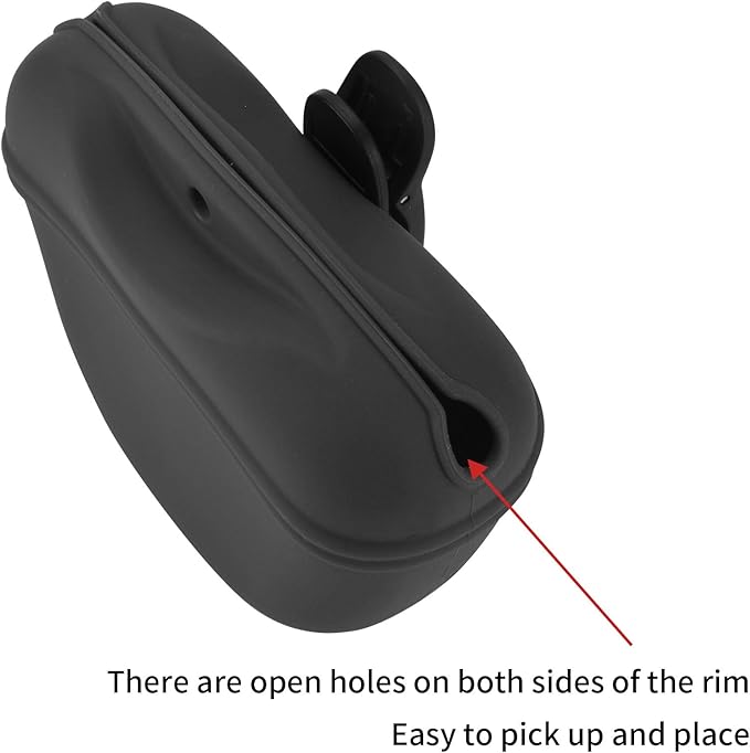 AUDWUD Silicone Dog Treat Pouch,With Dog Training Clicker,Clip on Portable Training Container,Convenient Magnetic Buckle Closing and Waist Clip