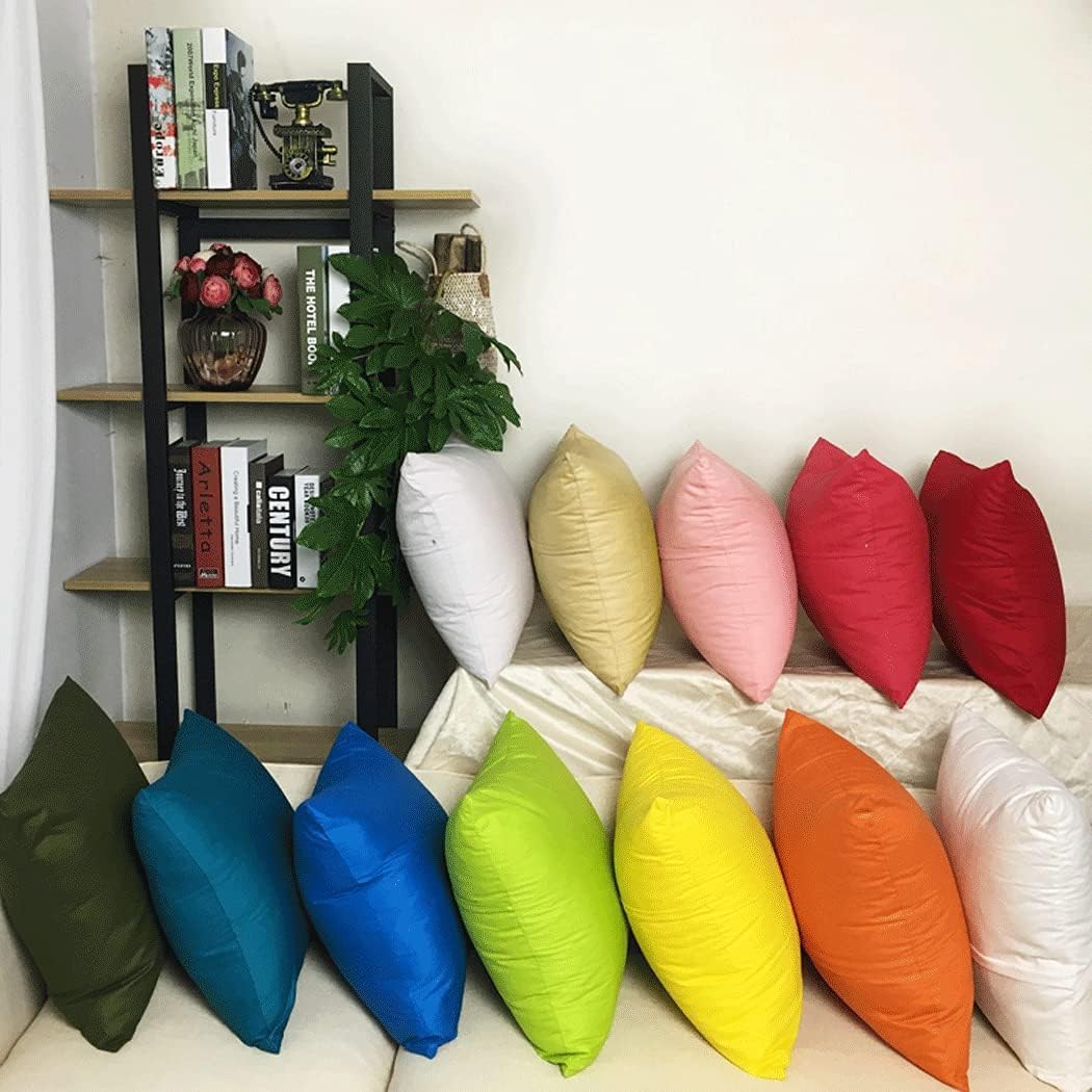 4-Pack 100% Cotton Comfortable Solid Decorative Throw Pillow Case,Thmyo Square Cushion Cover Pillowcase Sublimation Blank Pillow Covers DIY Throw Pillowcase for Couch Sofa(16x16 inch/ 40x40cm,Khaki)