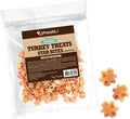 AFreschi Natural Turkey Treats Star Bites –6 oz, Hexagonal Shape, USA-Sourced Trukey, All-Natural, Hypoallergenic, Low-Fat, Healthy & Easily Digestible, Puppy & Training Snack & Small Dogs