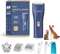 2 in 1 Prowerful Home Professional Dog Grooming Kit Clipper Low Noise USB Rechargeable Gifts for Dog Cat Blue,MTS006