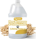 2-in-1 Oatmeal Shampoo for Dogs - 1 Gallon - Professional Conditioning Dog Grooming Shampoo, 1 Gallon Sensitive Hypoallergenic Dogs Shampoos, Oatmeal Gentle Puppy Shampoos Bulk Concentrate