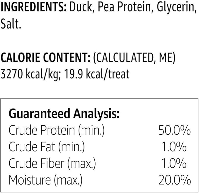 Amazon Brand - Solimo Duck Jerky Dog Treats,2 pounds (Pack of 2)