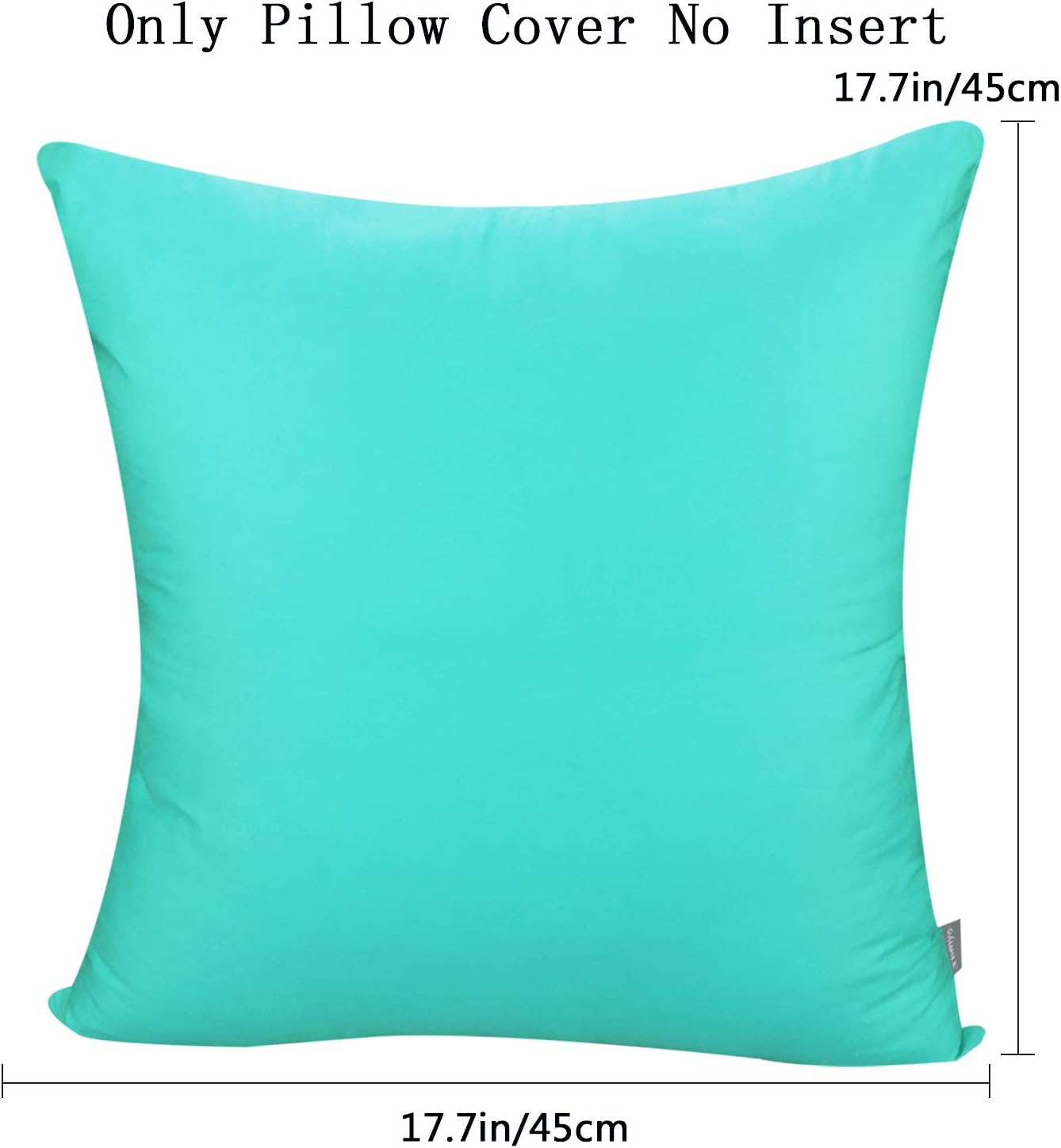 4-Pack 100% Cotton Comfortable Solid Decorative Throw Pillow Case,Thmyo Square Cushion Cover Pillowcase Sublimation Blank Pillow Covers DIY Throw Pillowcase for Sofa Bedroom(18x18 inch/ 45x45cm,Green)