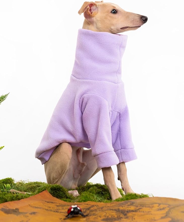 Dog Fleece Sweater Turtleneck Long Sleeve Pullover Sweatshirt Warm Puppy Clothes for Small Medium Dogs