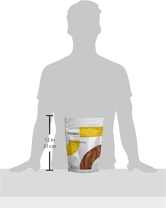 Amazon Brand - Solimo Chicken Jerky Dog Treats, 2 pounds (Packaging May Vary) (Pack of 2)