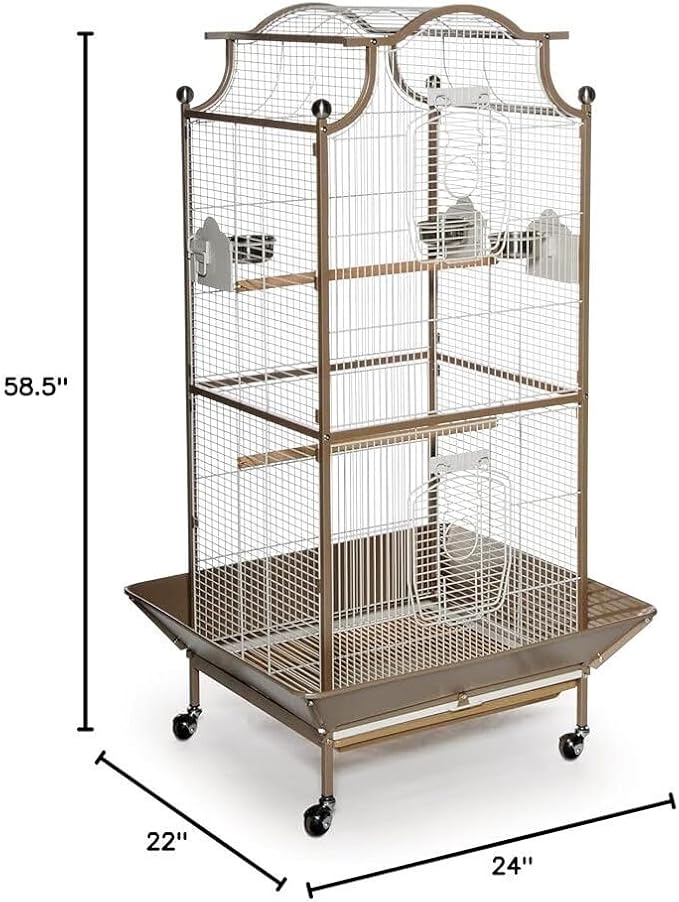 Modern Minimalism Iron Select Bird Cage with Elegant Design, Durable Construction, Easy-Clean Tray