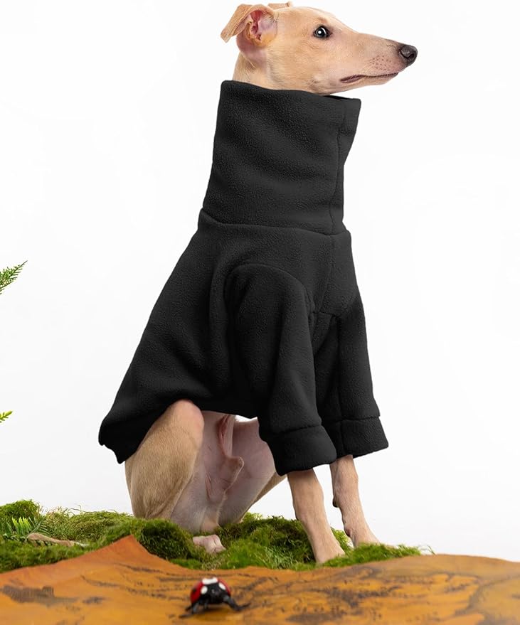 Dog Fleece Sweater Turtleneck Long Sleeve Pullover Sweatshirt Warm Puppy Clothes for Small Medium Dogs