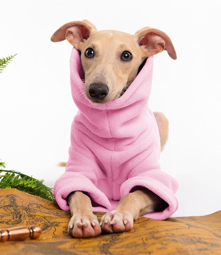 Dog Fleece Sweater Turtleneck Long Sleeve Pullover Sweatshirt Warm Puppy Clothes for Small Medium Dogs