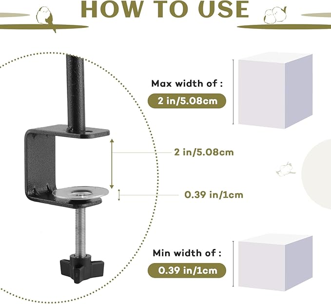 Deck Bird Feeders Platform Bird Feeder Deck Mount Bird Bath Spa for Dual Use Deck Flower Stand Flower Pot Great for Attracting Birds Detachable and Adjustable Heavy Duty Sturdy Steel,Bronze