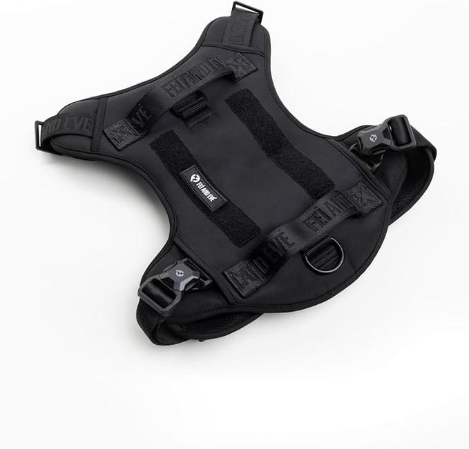 2025 New Edition, Fei & Eve MagEase Dog Harness - 3-Second Magnetic Buckles | 3-Point No-Pull Control | Heavy-Duty 900D Nylon | Dual Safety Handles | Breathable Mesh | Adjustable Fit | Small, Black