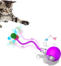 Interactive Cat Toys for Indoor Cats - Kitten Toy with Speedy Tail 2.0, Automatic Cat Toys for Bored Indoor Adult Cats, Motion-Activated, 2025 New Upgraded, USB Rechargeable (Purple)