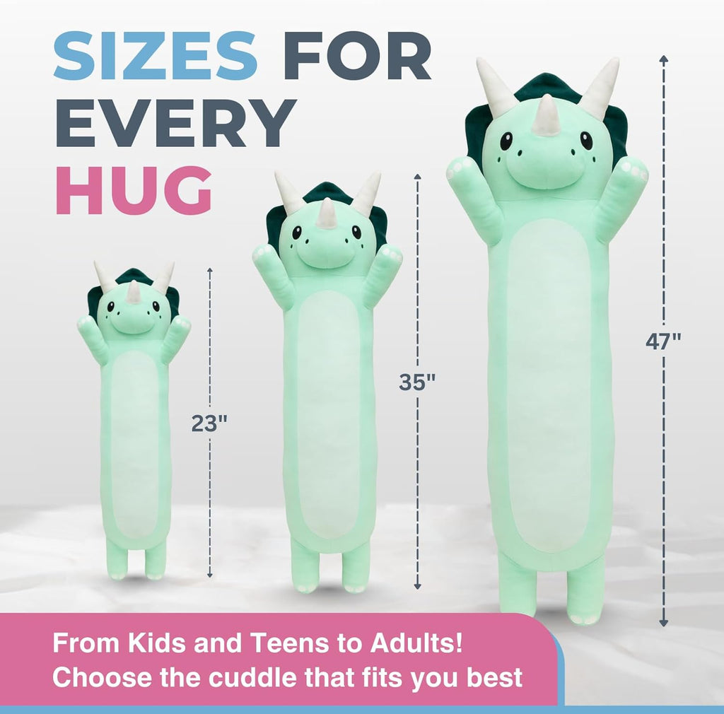 Plush Body Pillow for Kids | Long Stuffed Animal Cuddle Pillow | Soft Hugging Toy | Plushie Gift for Girls & Boys | Long Plush Body Pillow for Sleep & Comfort | Small, 120 CM