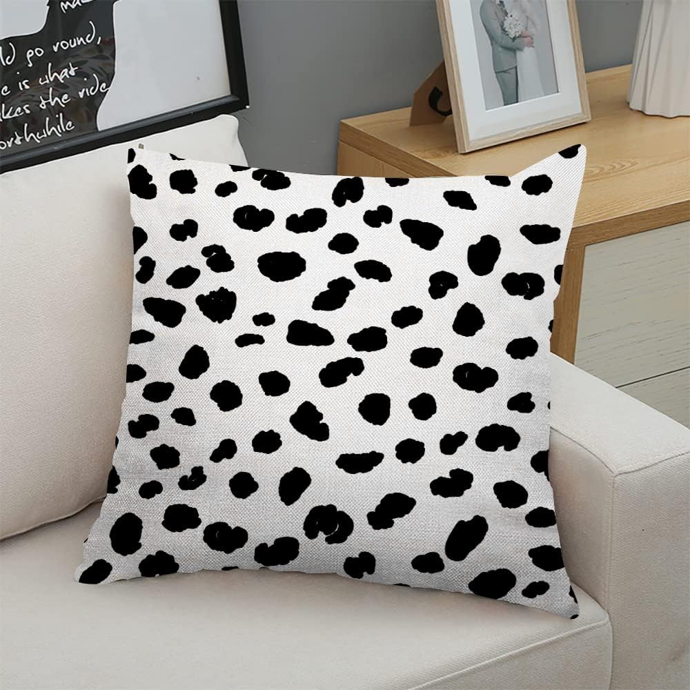 Decorative Square Throw Pillow Covers Polka Dot Couch Sofa Bed Pillow Covers Cushion Cases 18x18 inch