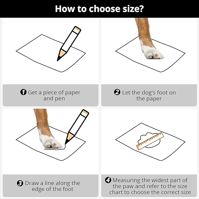 Dog Shoes for Hot Pavement Anti-Slip Dog Boots & Paw Protectors for Winter Snowy Day Summer Dog Snow Boots Waterproof Dog Shoes for Small to Large Dogs with Reflective Straps for Hiking 4Pcs