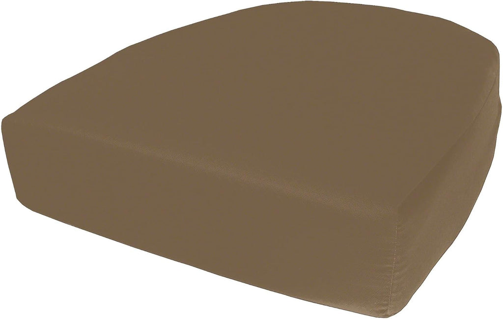 Cushion Source Rounded Back Seat Cushion, 19.5" x 20" x 5" deep Indoor and Outdoor Durable seat Cushion Made with Fade Resistant Sunbrella Fabric, Hidden Zipper, Sunbrella Cocoa