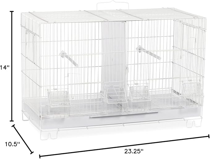 Artisanal Artistry Bird Cage with Handcrafted Design, Intricate Details, Spacious Interior for a Stylish and Comfortable Home White/Large