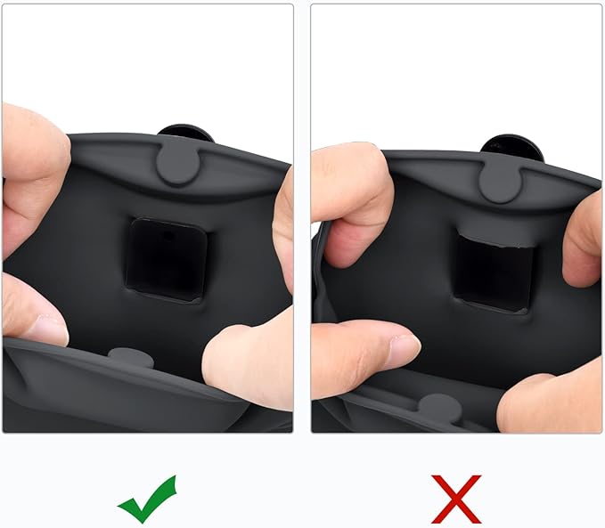 Left&Right Dog Clicker Training Kit,Silicone Dog Training Treat Pouch and Dog Clickers,Dog Treat Bag with Clicker Training for Dogs,Pet Treat Bag with Magnetic Buckle Closing and Waist Clip,Dark Grey