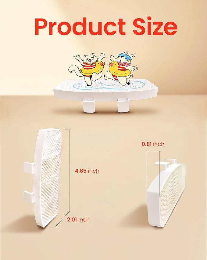 6 Pcs Cat Water Fountain Filters, Pet Fountain Replacement Filters for 3L/100oz Automatic Pet Fountain