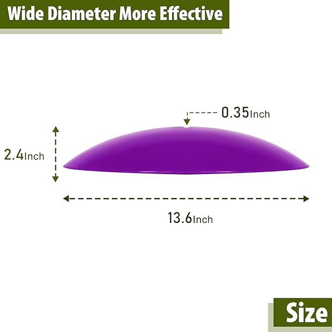 13" Bird Feeder Rain Cover,Bird Feeder Dome,Hummingbird Feeder Guard, Proof Bird Feeders Baffle, (Purple), 2Pack