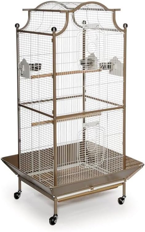 Modern Minimalism Iron Select Bird Cage with Elegant Design, Durable Construction, Easy-Clean Tray
