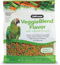 ZuPreem VeggieBlend Bird Food, Bird Feed Pellets for Parrots, Conures, Caiques, African Greys, Eclectus & Small Cockatoos, Parrot Food, Conure Diet, Made in USA, (Medium/Large, 3.25 lb)