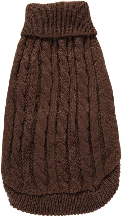 Warm Classic Turtleneck Pet Sweater - Cute Winter Dog & Cat Sweaters for Small, Medium & Large Dogs & Puppies - Christmas Sweaters for Girls & Boys