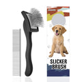 Dog Slicker Brush for Golden Doodle Grooming Kit - Dematting Brushes for Goldendoodles, Labradoodles, Poodles - Pet Hair Brush for Short & Medium Haired Dogs - Small (Black)