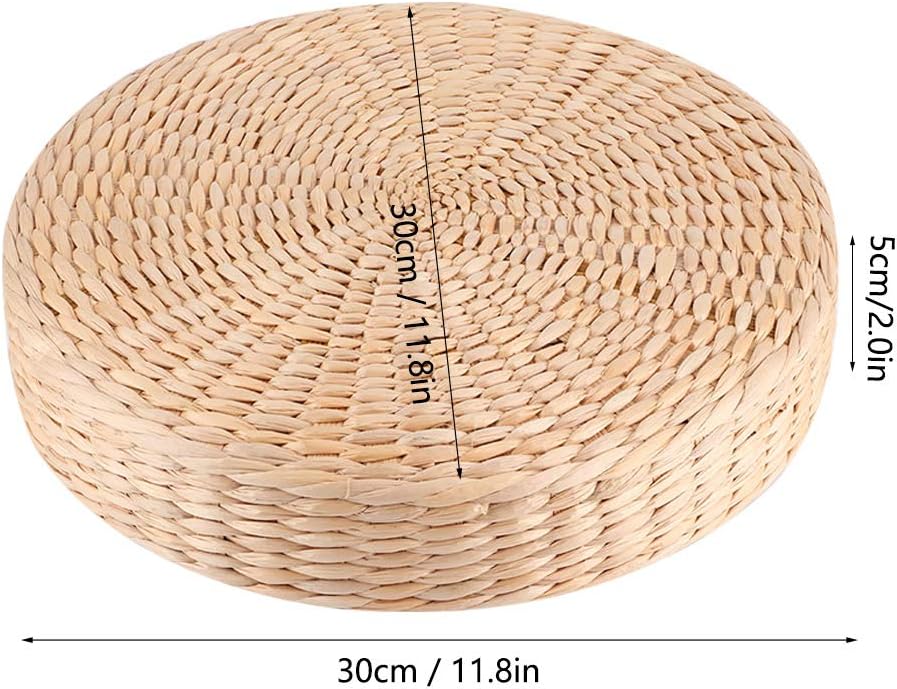 Round Sitting Cushion, 30x5cm / 11.8x2.0in Household Thicken Tatami Seats Floor Pillow Cushion Pouf Decoration for Zen Yoga Tea Ceremony