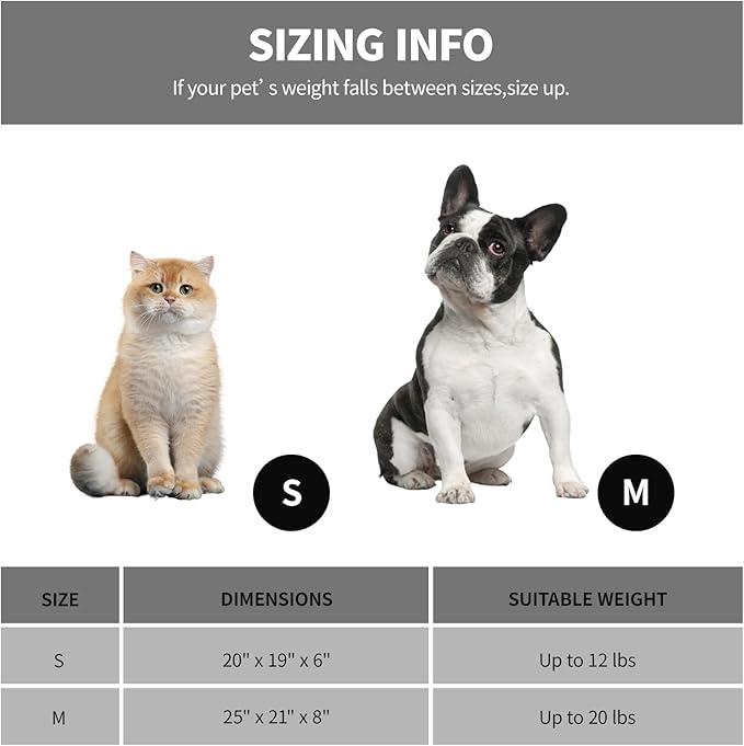 25In Dog Bed for Small Medium Sized Dogs - Washable Rectangle Puppy Bed for Indoor, Cozy Pet Bed with Support Pillow & Non-Slip Bottom(Beige, Medium)