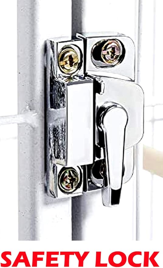 1/2/3-Combo Stacker Center Divided Breeder Breeding Bird Flight Double Rolling Cage for Aviaries Canaries Cockatiels Lovebirds Finches Budgies Small Parrots (White Vein, Two Stacker)