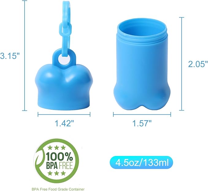 3 Pieces Portable Treat Holder Small,Mini Dog Treat Pouch for Training, Dog Treat Bag for Leash and Travel Treat Container Dispenser Airtight