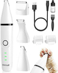 oneisall Cat Grooming Kit, 3 in 1 Quiet Cat Clippers for Thick Matted Paw Hair Trimmer, Heavy Coat Butt Shaver Cordless Pet Clippers Fur Trimmer for Dogs and Other Small Animals at Home Travel