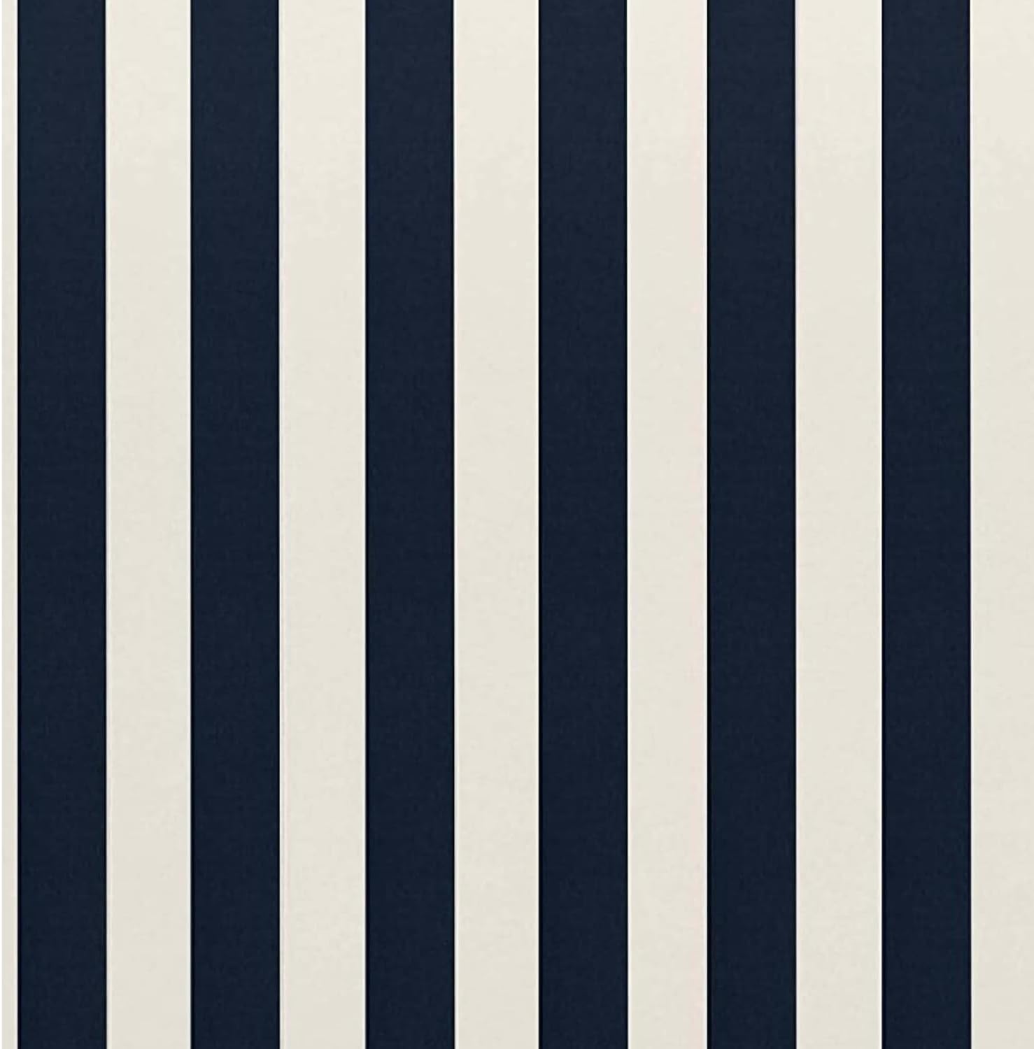 RSH DECOR: Tufted Wicker Loveseat Cushion | 41” x 19" | All-Weather Spun Fabric | Water and Fade-Resistant | Outdoor Settee Cushion for Patio Furniture | Navy & White Stripe