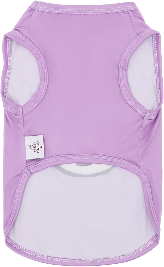 CuteBone Dog Shirts 2-Pack Soft Pet Clothes Breathable Summer Vest for Small Puppy and Stretchy Cat Apparel 2BX21XS-D