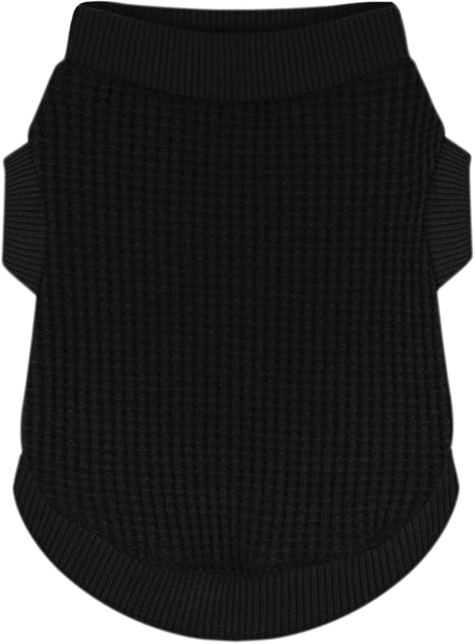 Cozy and Functional Dog Shirts for Small Puppies: Stretchable Black Attire with Easy-On Design, Ideal for Chihuahuas and Yorkies - Enhance Comfort and Playfulness on Chill Days X-Large