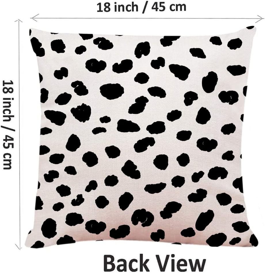Decorative Square Throw Pillow Covers Polka Dot Couch Sofa Bed Pillow Covers Cushion Cases 18x18 inch